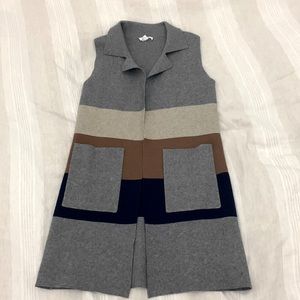Knit Sweater Sleeveless Cardigan Coat